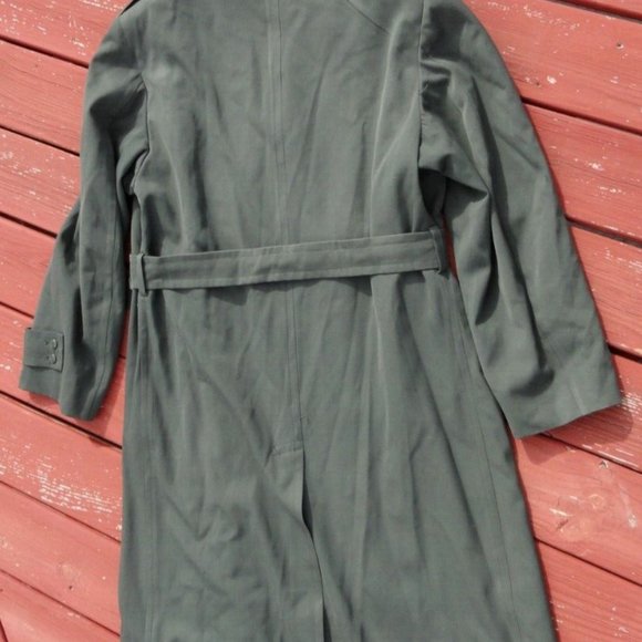 ARMY USGI CLASS A DRESS GREEN OVERCOAT TRENCH sz40/LONG COAT VIETNAM ERA SV 751 - Picture 12 of 12